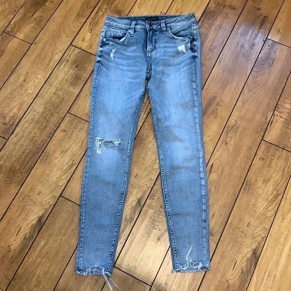 Silver Avery skinny jeans